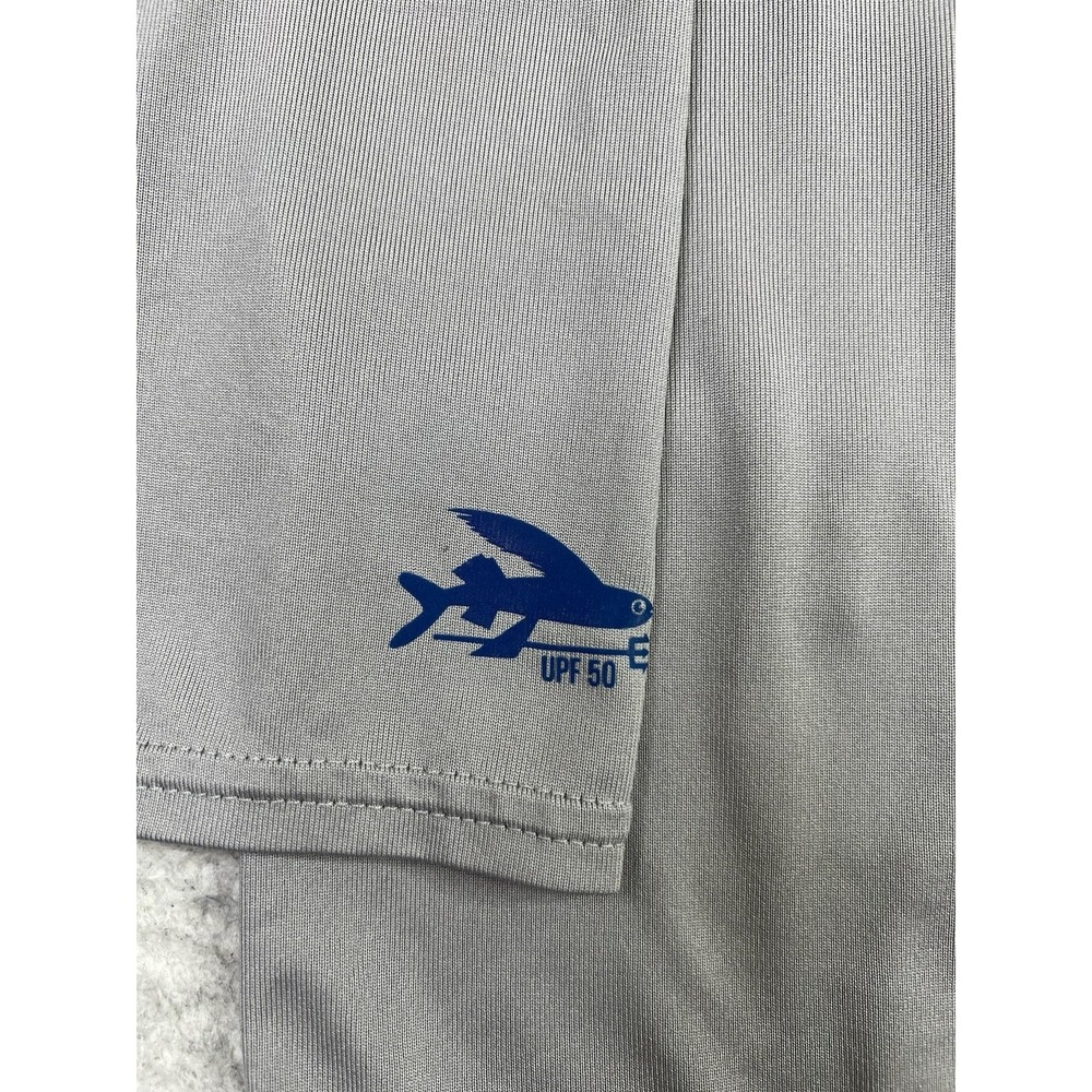 Patagonia Shirt Mens 2XL Gray Long Sleeve UPF 50 Floral Fishing Performance Top - Picture 5 of 10